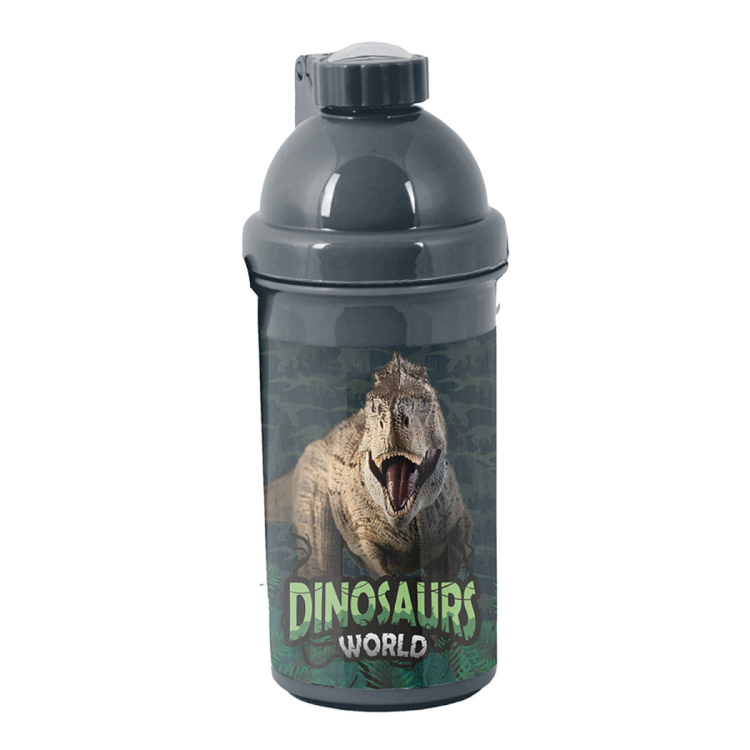 Garrafa Dinosaur Step 550 ml para escola em viagem