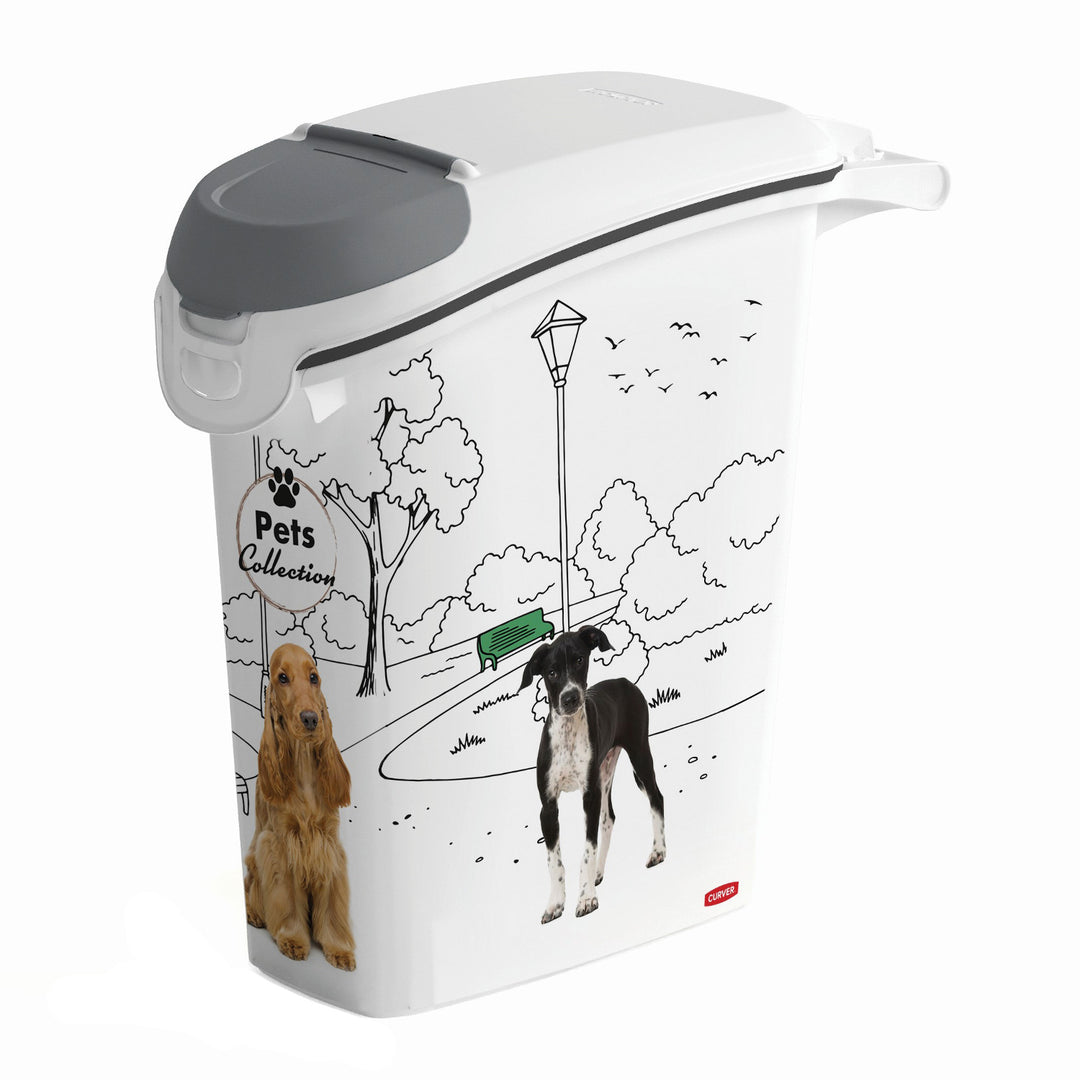 Curver PetLife Recipiente para Ração para Cães Recipiente para Ração para Animais de Estimação 10 kg