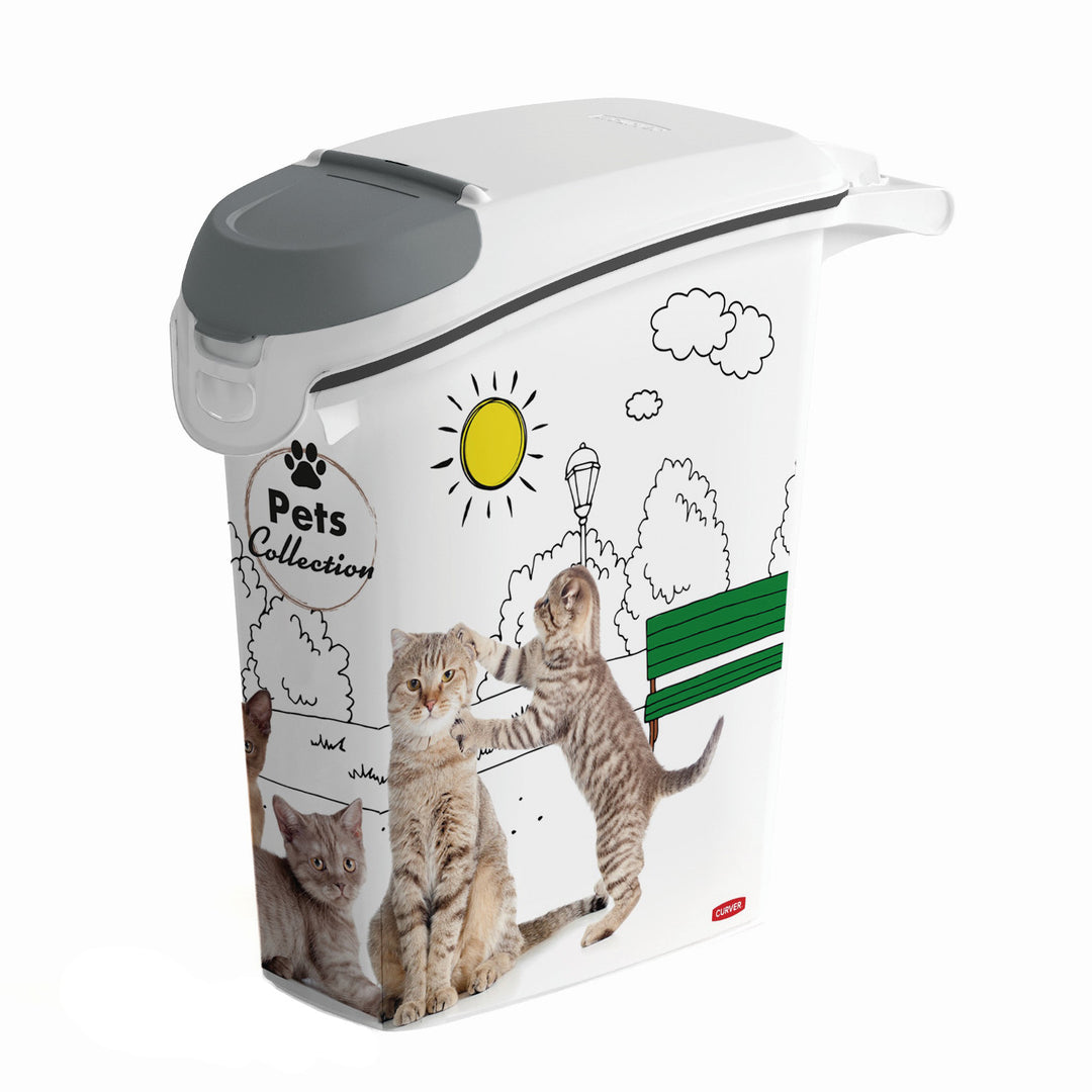 Curver PetLife Recipiente de armazenamento de areia para gatos Recipiente de areia 10kg