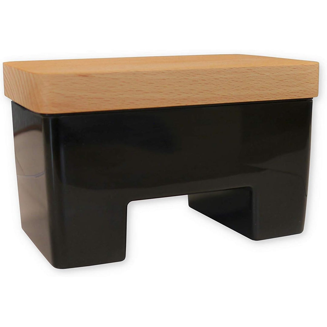 Prático sistema de manteiga inteligente com água, sem BPA, preto