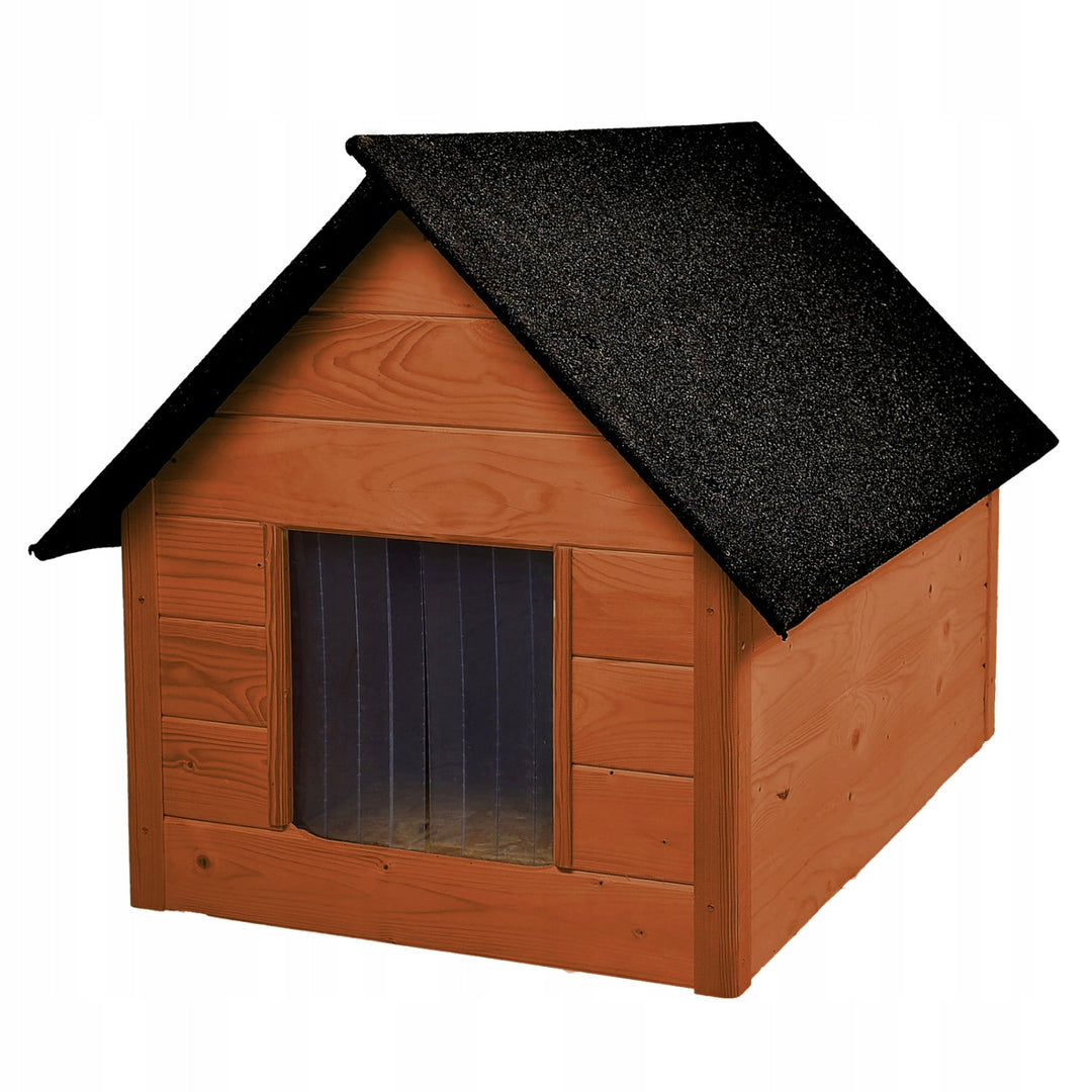 Casa para cães e gatos Woodok, isolada, em madeira, grande GG