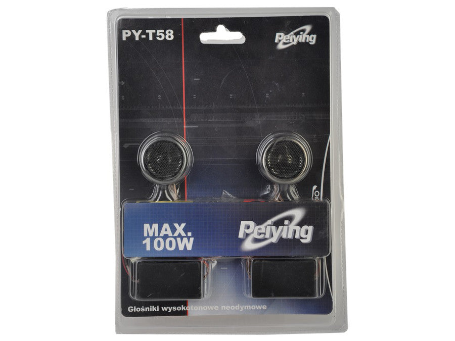 Peiying coche tweeters PY-T58 + 100W crossovers 2pcs