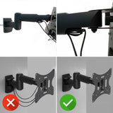 Suporte de parede articulado para tela de TV PLASMA, LCD, LED 23-42" Maclean MC-503A B
