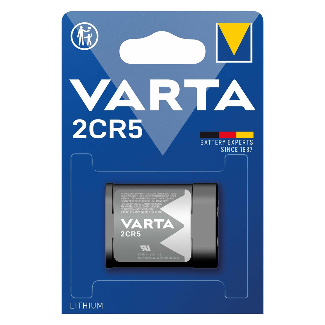 Pila de litio Varta 2CR5 de 6 V para cámaras fotográficas