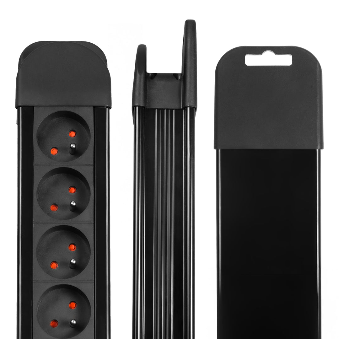 Plugues franceses tipo E, com aterramento, 3G 3x1,5 mm2, 1,5 m