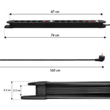 Plugues franceses tipo E, com aterramento, 3G 3x1,5 mm2, 1,5 m