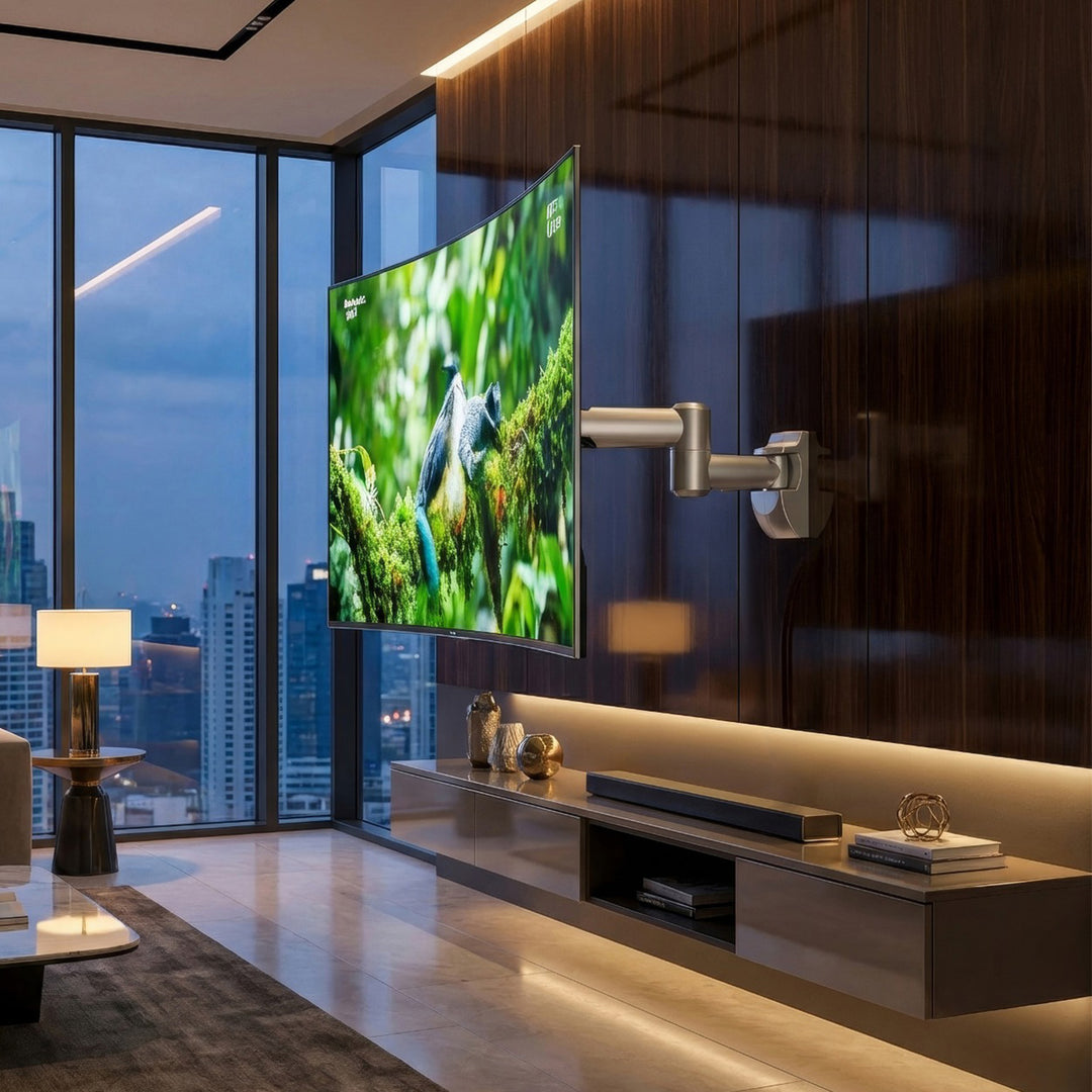 Suporte de parede articulado Maclean MC-503A S para ecrãs de TV PLASMA, LCD e LED de 23 a 50", VESA 200x200 de 30 kg