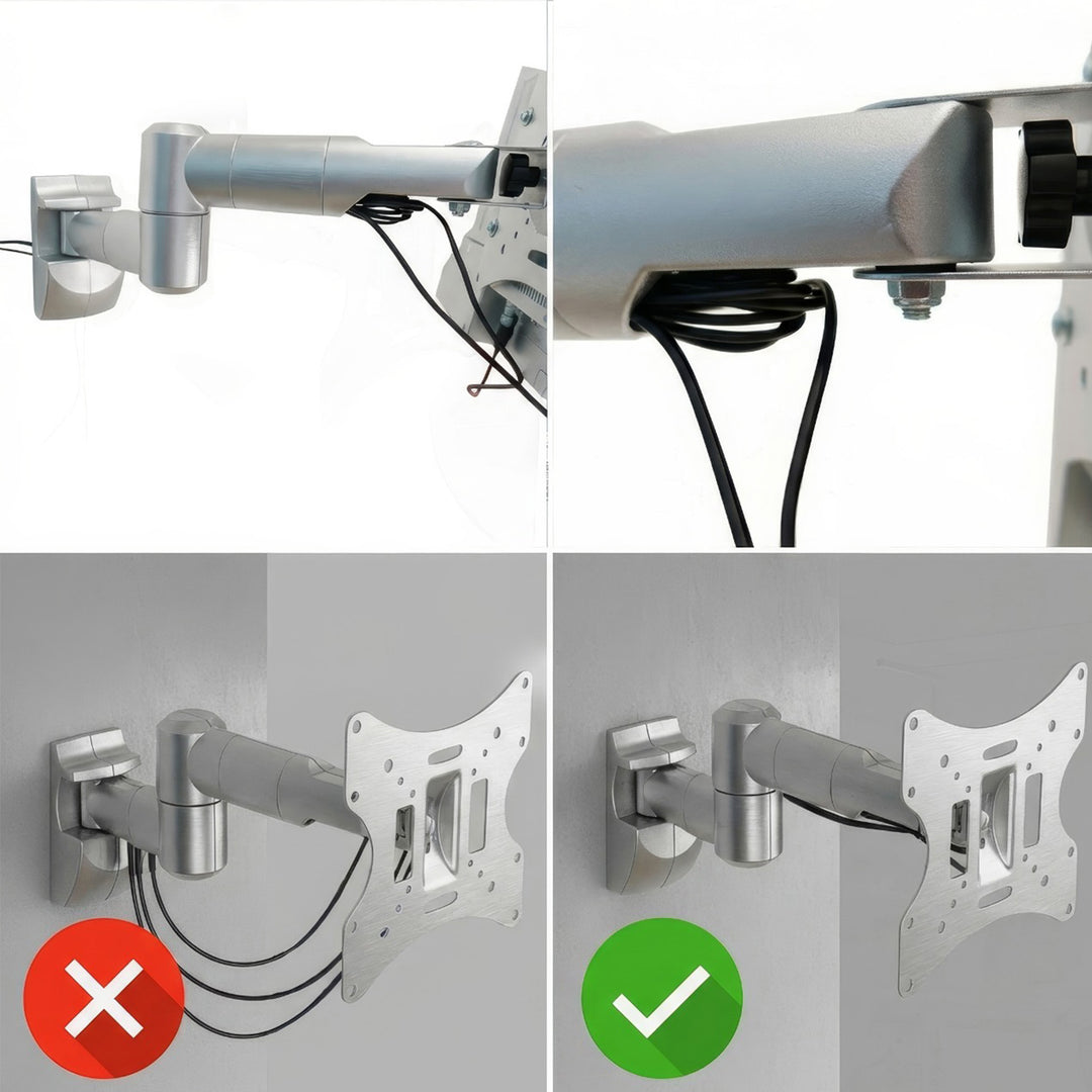 Suporte de parede articulado Maclean MC-503A S para ecrãs de TV PLASMA, LCD e LED de 23 a 50", VESA 200x200 de 30 kg