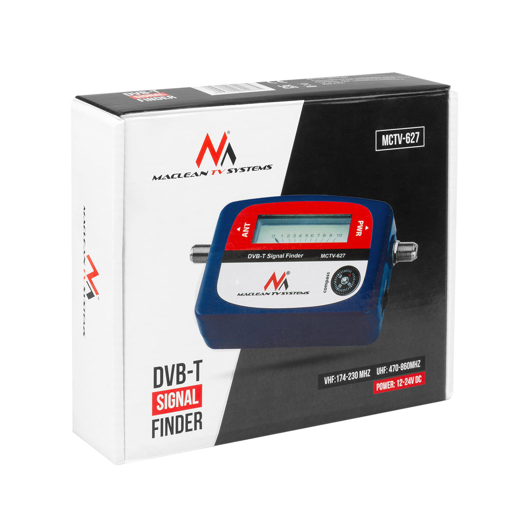 Localizador de señal terrestre DVB-T (VHF, UHF, TV, TNT) Maclean MCTV-627