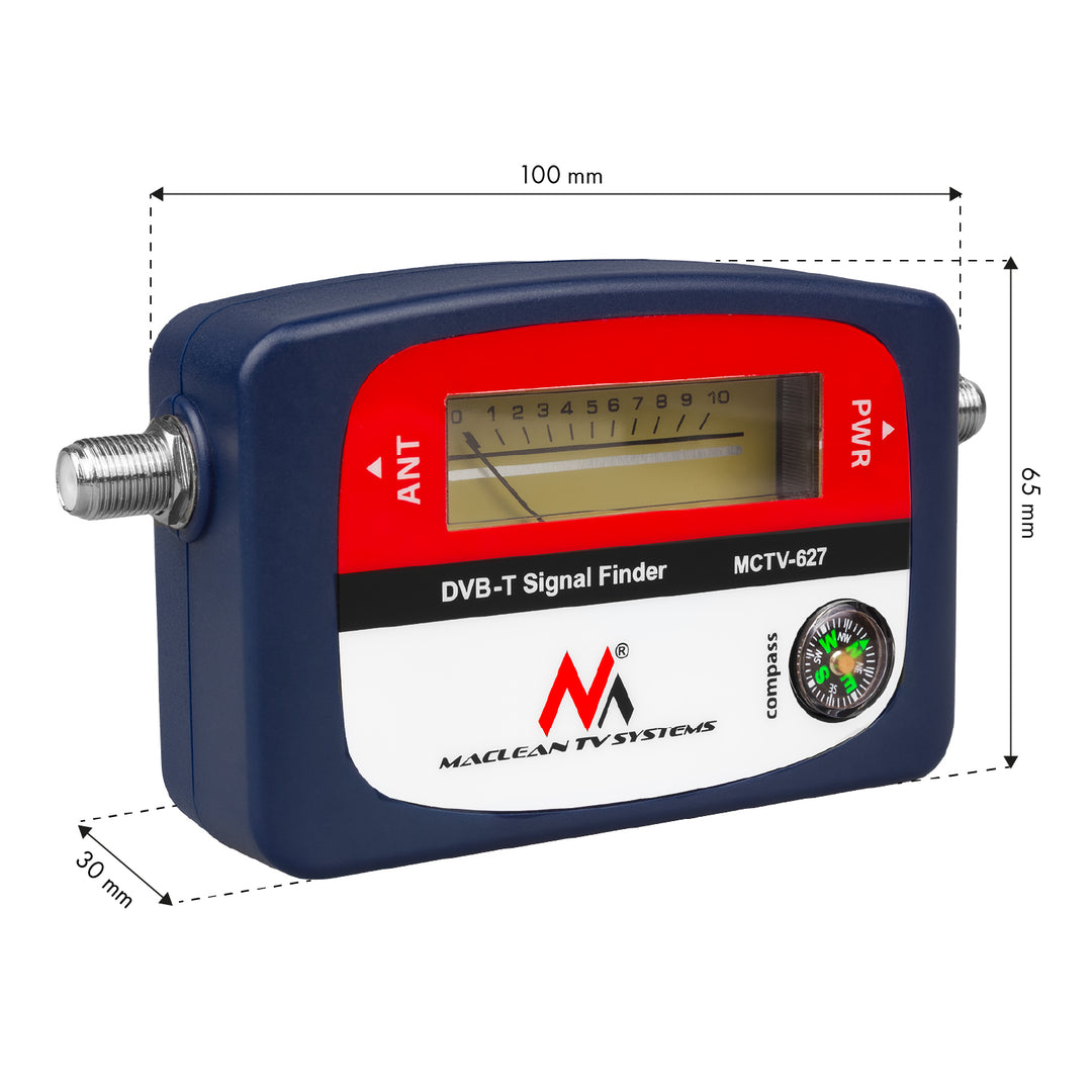 Localizador de señal terrestre DVB-T (VHF, UHF, TV, TNT) Maclean MCTV-627