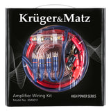 Juego de cables de amplificador + accesorios de montaje Kruger&Matz KM0011