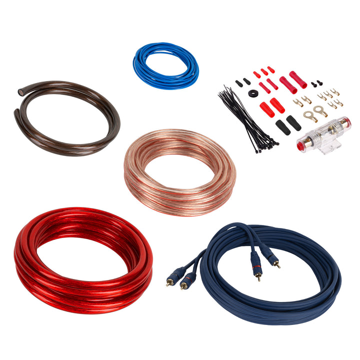 Juego de cables de amplificador + accesorios de montaje Kruger&Matz KM0011