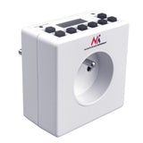 Temporizador digital programável Schuko 3600W máx. 156 programas Maclean Energy MCE30