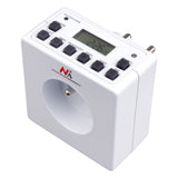 Temporizador digital programável Schuko 3600W máx. 156 programas Maclean Energy MCE30