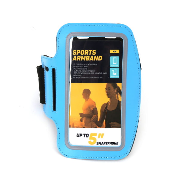 Funda para smartphone de 5'' con bandolera azul Platinet 42054