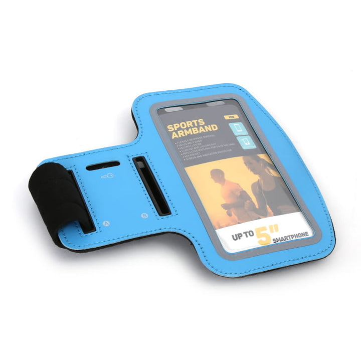 Funda para smartphone de 5'' con bandolera azul Platinet 42054