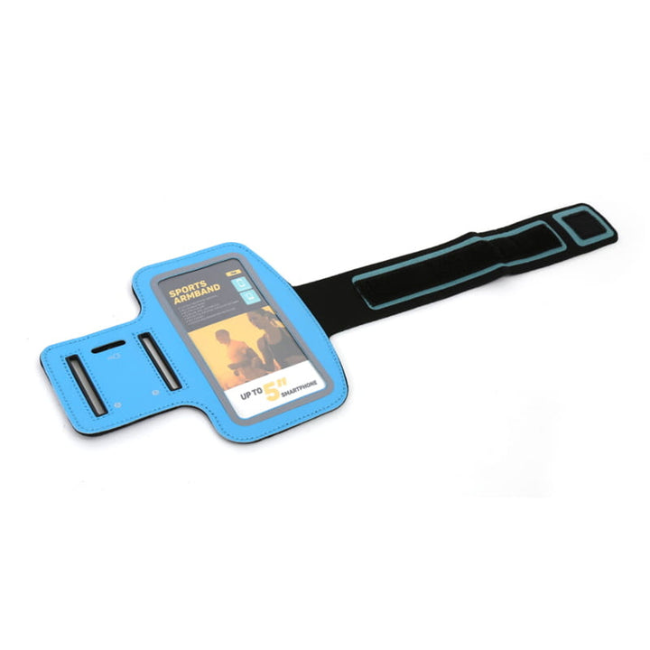 Funda para smartphone de 5'' con bandolera azul Platinet 42054
