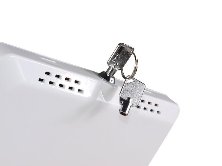 Suporte de chão Maclean MC-645 para iPad, Galaxy Tab e tablets Goclever com sistema anti-roubo