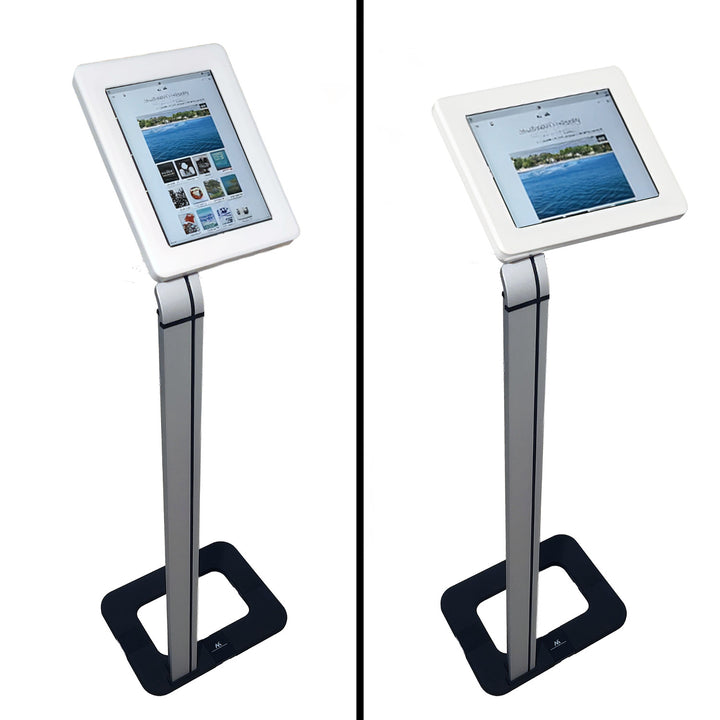 Suporte de chão Maclean MC-645 para iPad, Galaxy Tab e tablets Goclever com sistema anti-roubo