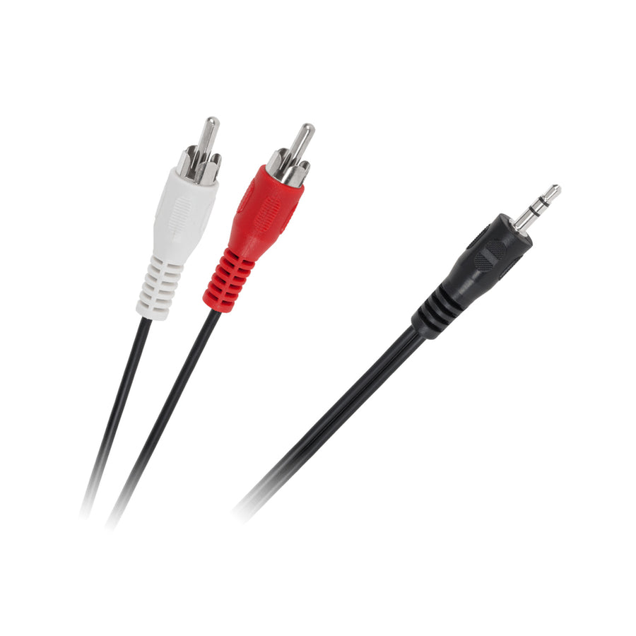 Cabo minijack 3,5 mm para 2x RCA 15 m KPO2747-15