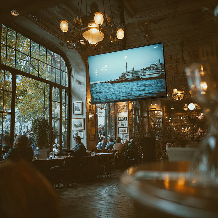 Monitor LCD LED universal com tela LCD OLED QLED para montagem no teto de 23 a 100" máx. 50 kg Max VESA 600x400