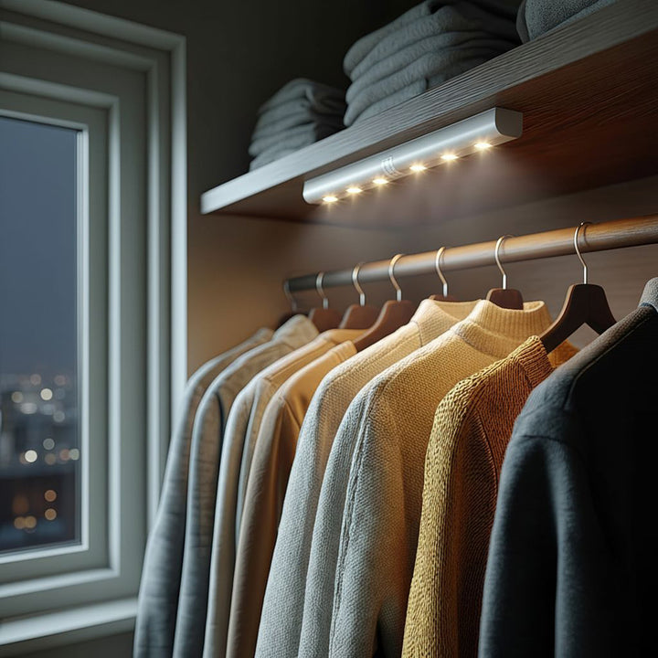 Regleta LED Iluminación de armarios con detector de movimiento, para mueble de cocina Maclean Energy MCE123 - Regleta LED