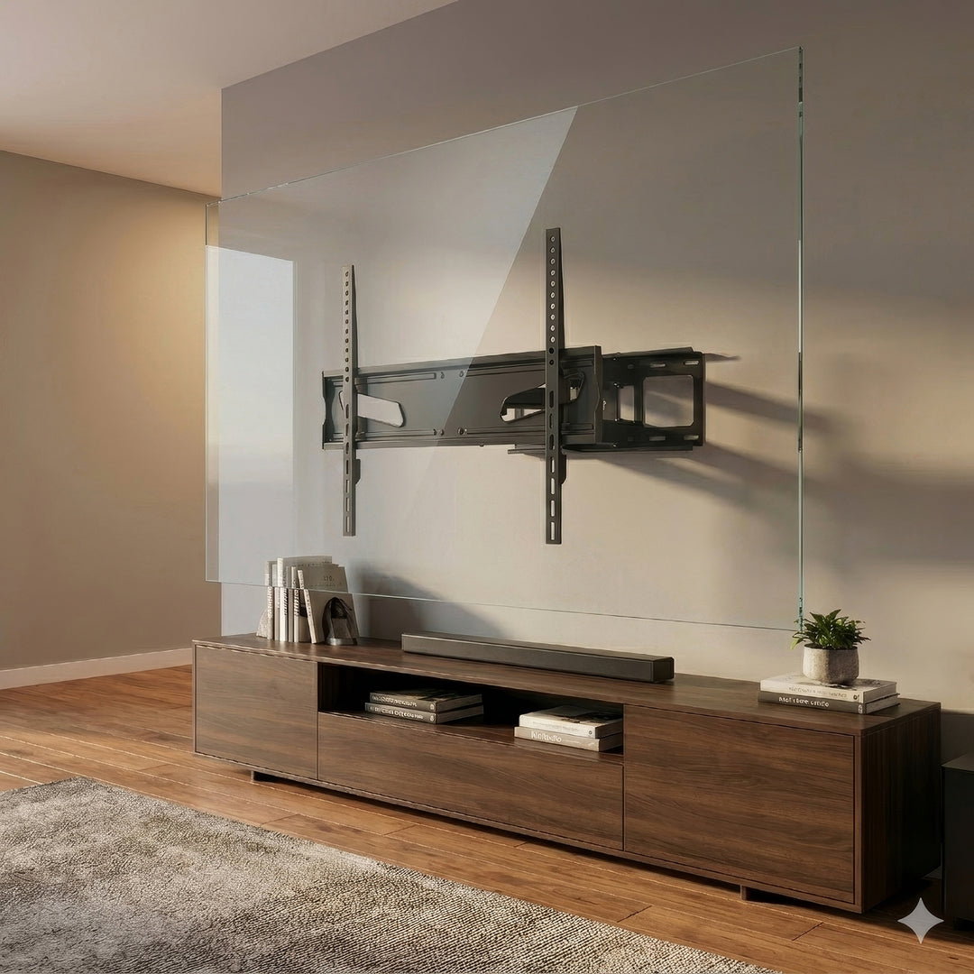 Suporte de parede para TV Maclean MC-723B para TVs LCD/LED de 37 a 80 polegadas, carga máxima de 45 kg, VESA máx. 600x400