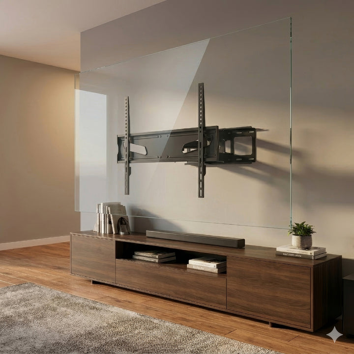 Suporte de parede para TV Maclean MC-723B para TVs LCD/LED de 37 a 80 polegadas, carga máxima de 45 kg, VESA máx. 600x400