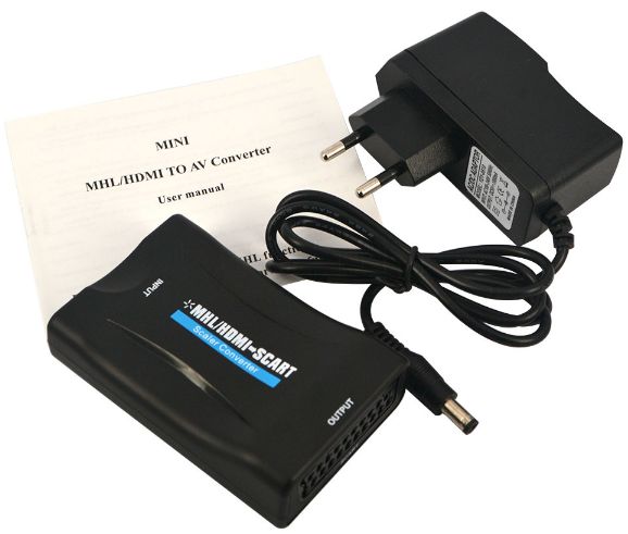 CONVERTIDOR SCART EURO A HDMI 1080 POWER