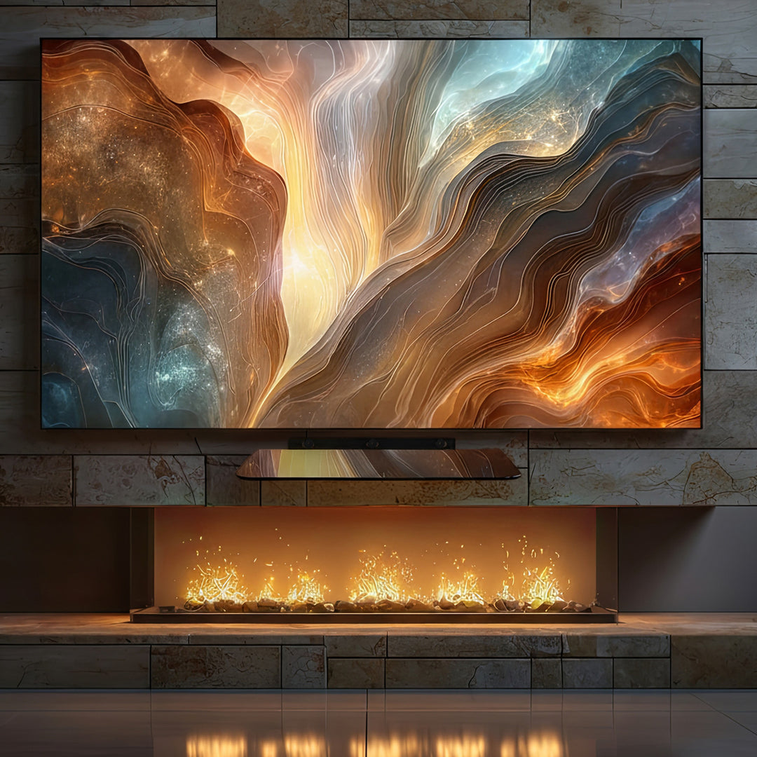 Prateleira de parede para dispositivos eletrônicos, prateleira de vidro temperado preto Maclean MC-738