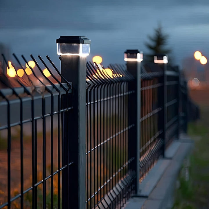 Poste solar para jardim 61 x 61 x 45 mm Verde Azul GB126