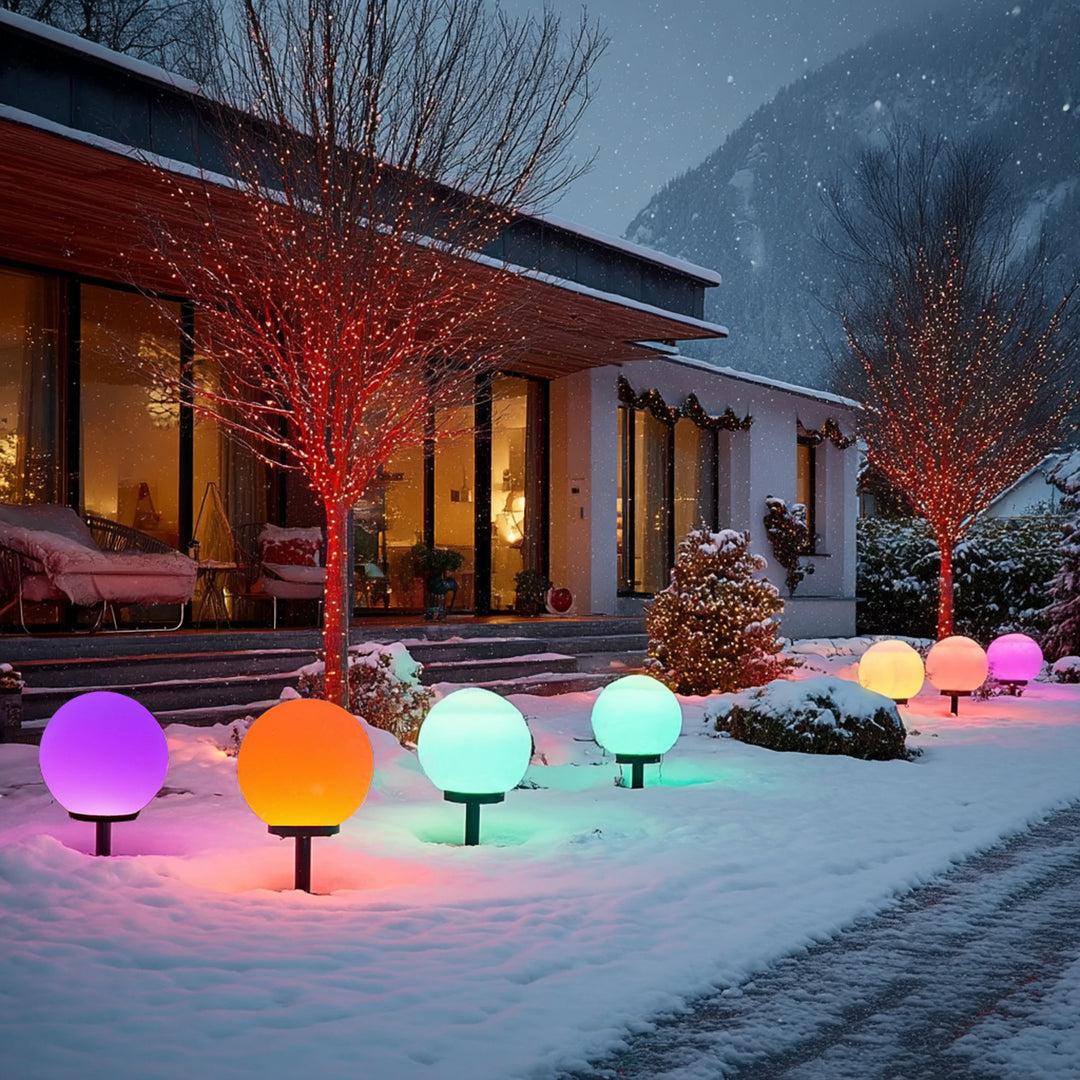 Lámpara solar de jardín multicolor 15 x 15 x 48 cm GreenBlue GB122