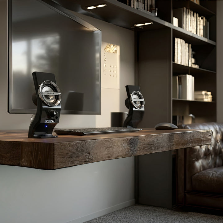 Altavoces estéreo para ordenador negros USB 6W Audiocore AC805