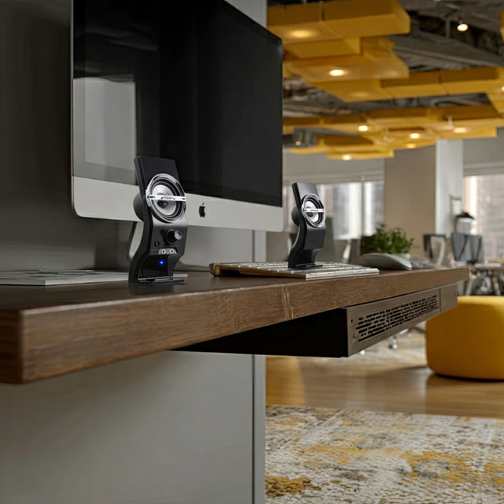 Altavoces estéreo para ordenador negros USB 6W Audiocore AC805