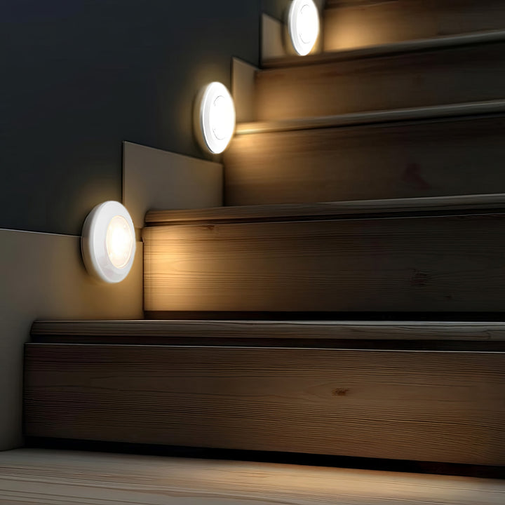 Juego de 6 pzas luces LED con mando a distancia 4 modos iluminación Maclean Energy MCE165