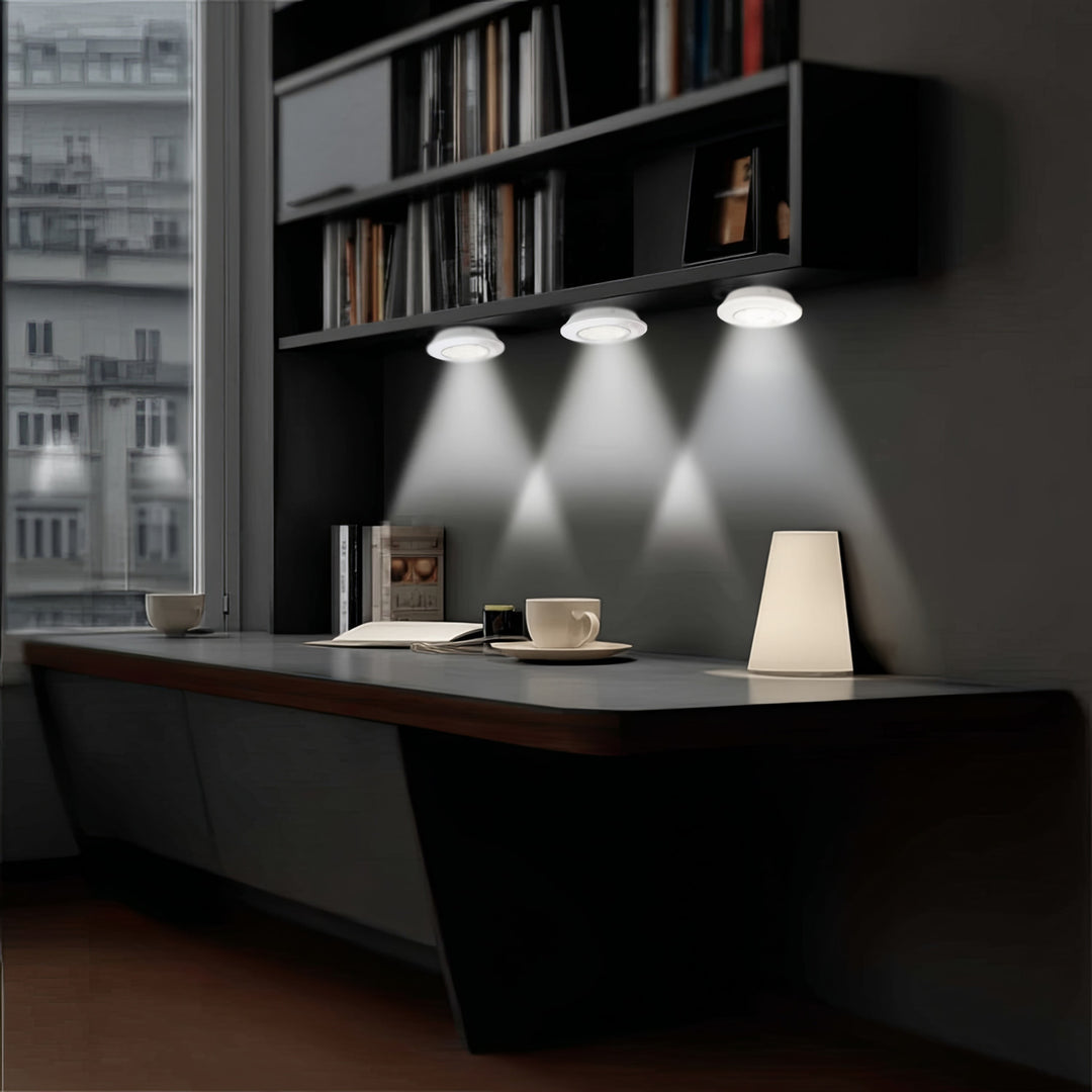 Juego de 6 pzas luces LED con mando a distancia 4 modos iluminación Maclean Energy MCE165