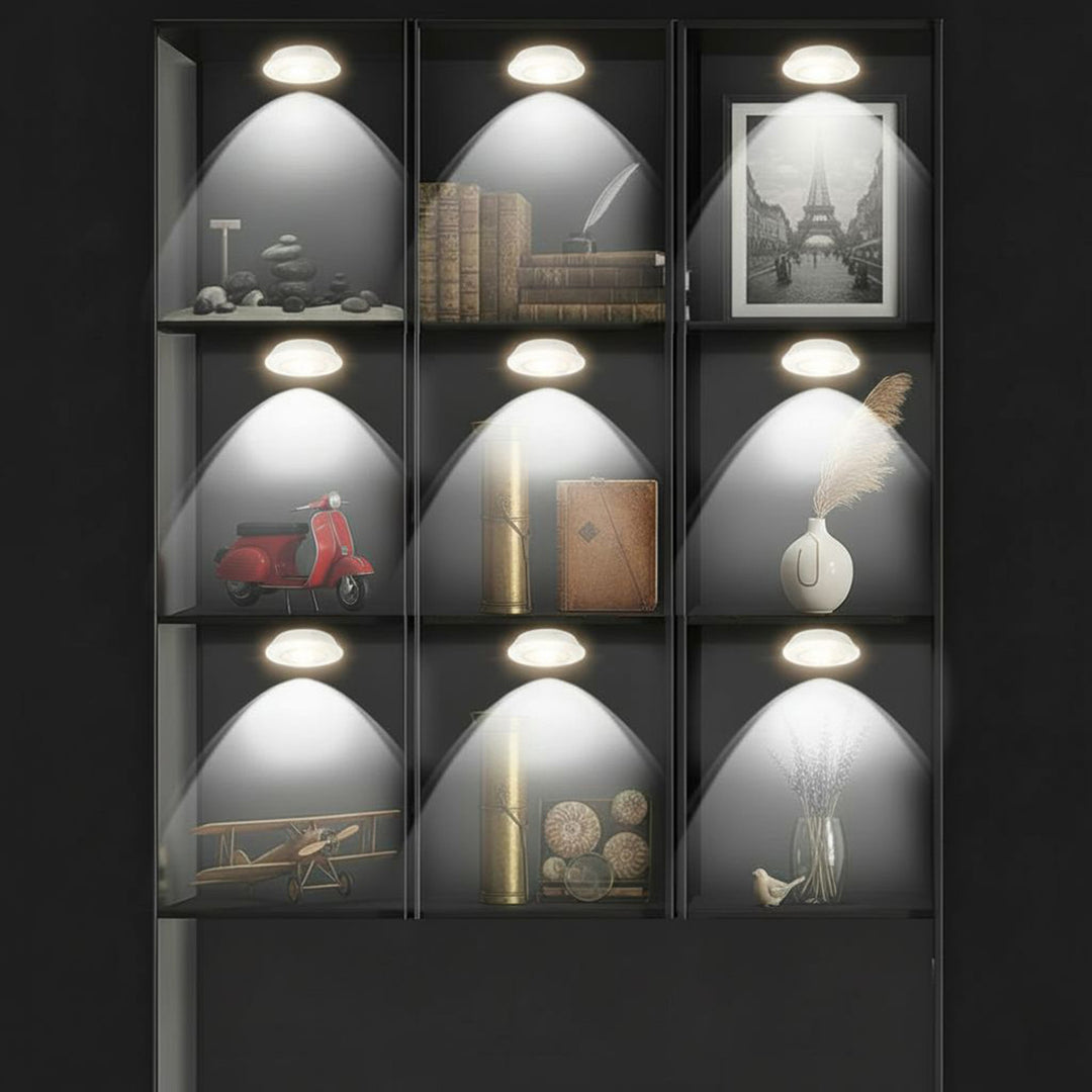 Juego de 6 pzas luces LED con mando a distancia 4 modos iluminación Maclean Energy MCE165