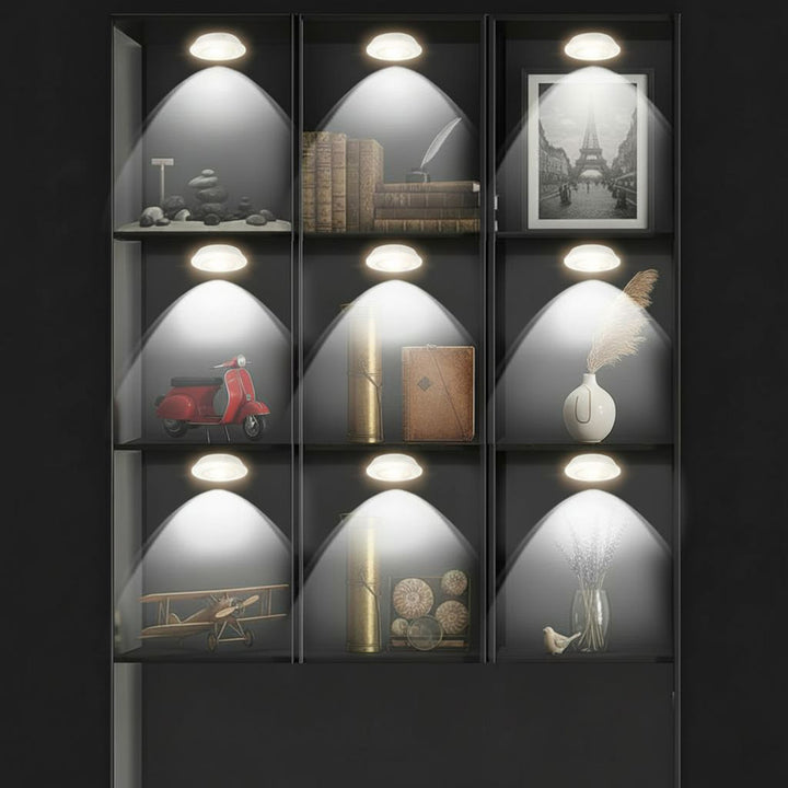 Juego de 6 pzas luces LED con mando a distancia 4 modos iluminación Maclean Energy MCE165