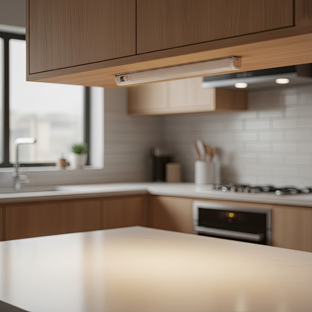 Lámpara fluorescente para cocina para el armario de cocina 9 LED SWD con 120 grados PIR Detector de movimiento 360 ° de rotación Maclean MCE166