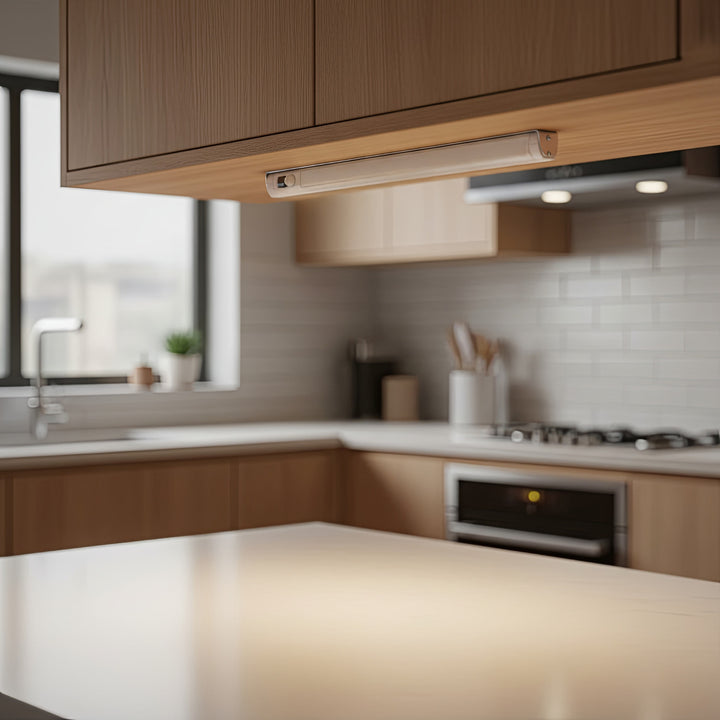 Lámpara fluorescente para cocina para el armario de cocina 9 LED SWD con 120 grados PIR Detector de movimiento 360 ° de rotación Maclean MCE166