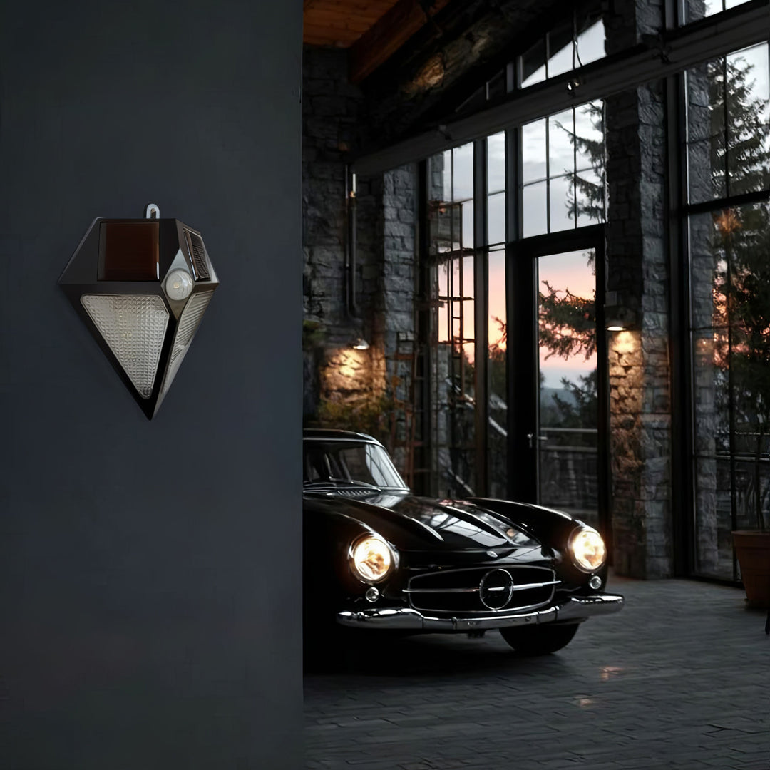 Lâmpada solar com sensor de movimento 6 LED Maclean Energy MCE168