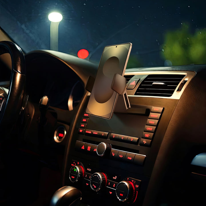 Soporte universal para móviles con fácil instalación en la ranura CD en casi todos los automóviles