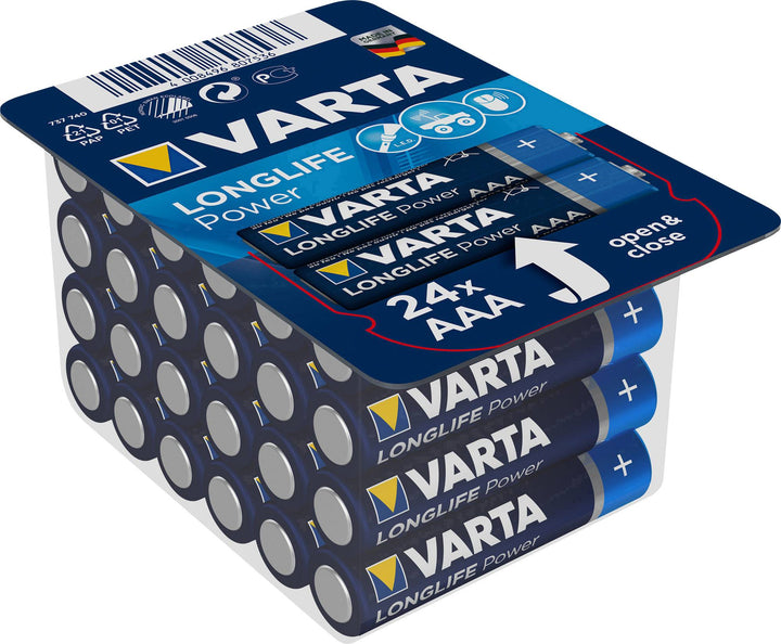 24x pilas alcalinas Varta High Energy LR03 / AAA