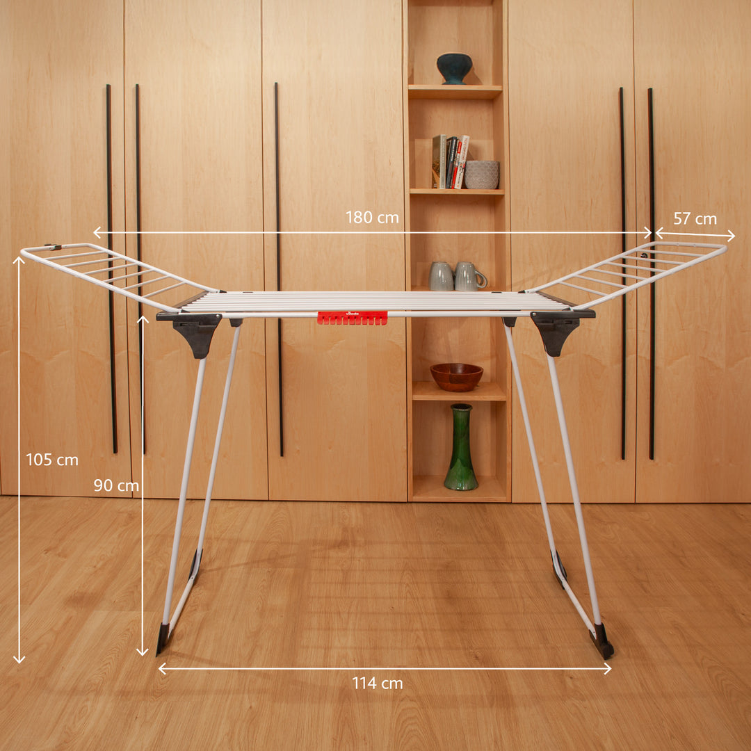 Secadora de roupas autônoma Vileda com cabos grossos de alumínio