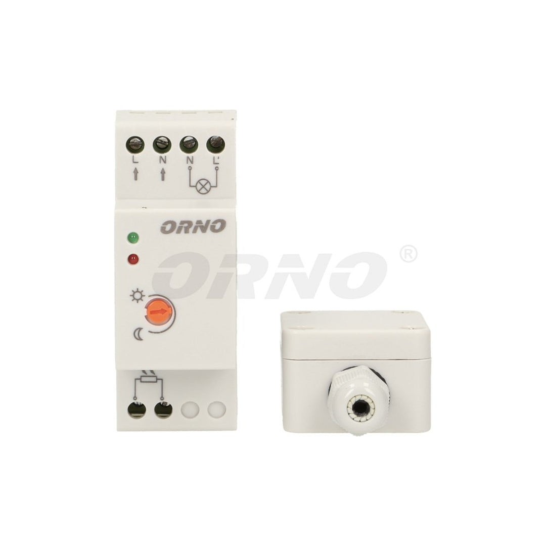 SENSOR CREPÚSCULO SOBRE CARRIL CON SONDA EXTERNA - ORNO