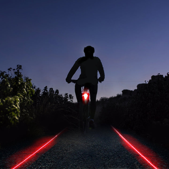 Luz traseira para bicicleta Maclean Energy MCE208 5x LED com 9 modos de feixe