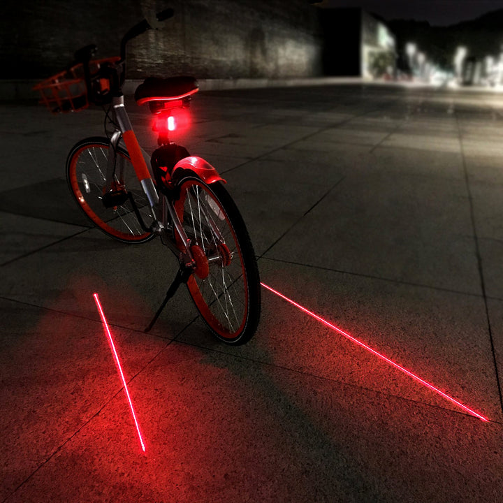 Luz traseira para bicicleta Maclean Energy MCE208 5x LED com 9 modos de feixe