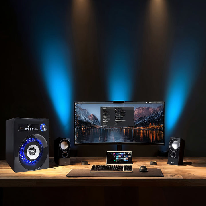 Bluetooth 2.1 Audiocore AC910 altavoz FM radio, entrada de tarjeta TF, AUX, alimentación USB