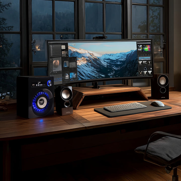 Bluetooth 2.1 Audiocore AC910 altavoz FM radio, entrada de tarjeta TF, AUX, alimentación USB