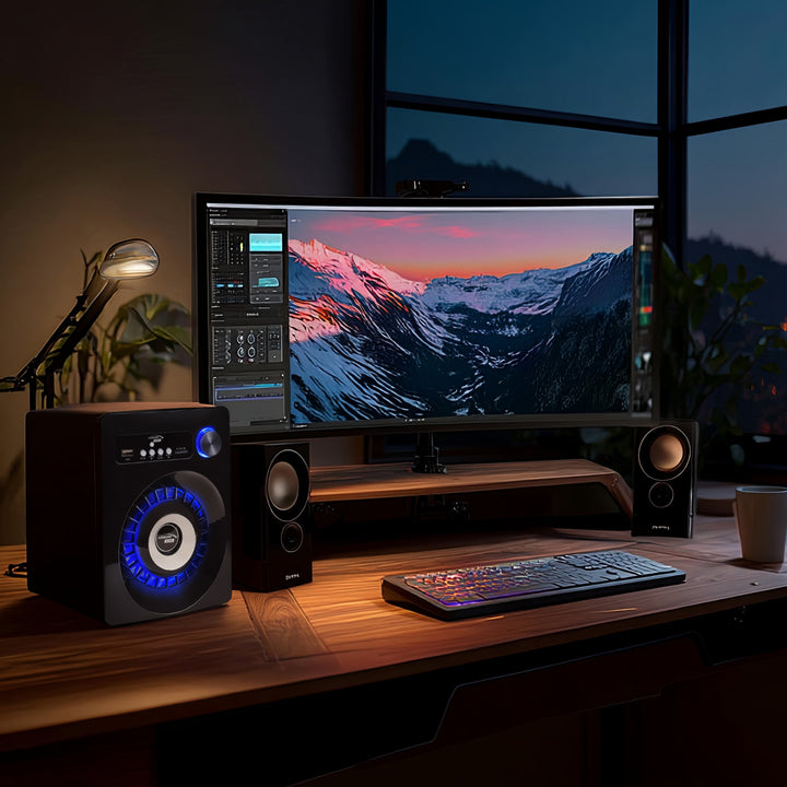 Bluetooth 2.1 Audiocore AC910 altavoz FM radio, entrada de tarjeta TF, AUX, alimentación USB